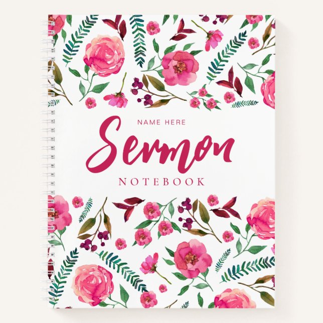 Carnet Sermon moderne (Devant)