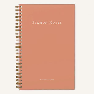 Carnet Sermon Moderne Personnalisé Église