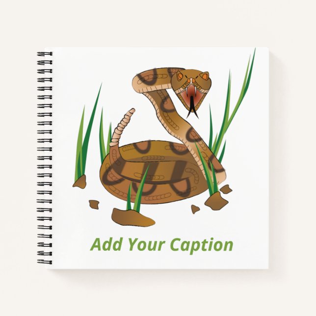 Carnet Serpent dans l'herbe (Devant)