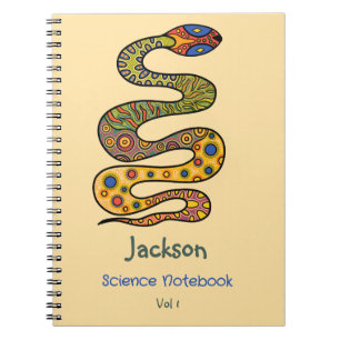 Carnet Serpent Graphique Nommé Sujet De L'École