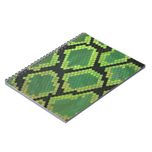 Carnet Serpent noir et vert