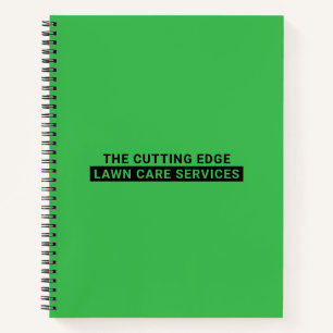 Carnet Services d'entretien de pelouse Typographie audaci