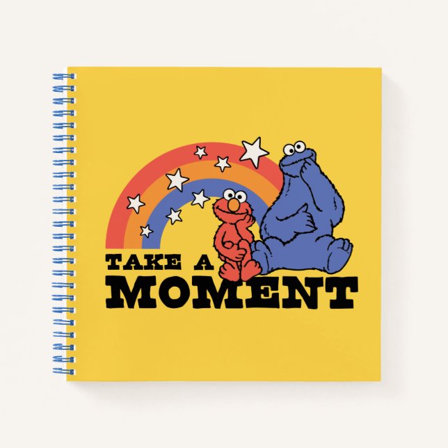 Carnet Sesame Street | Elmo & Cookie Prennent un Moment (Devant)
