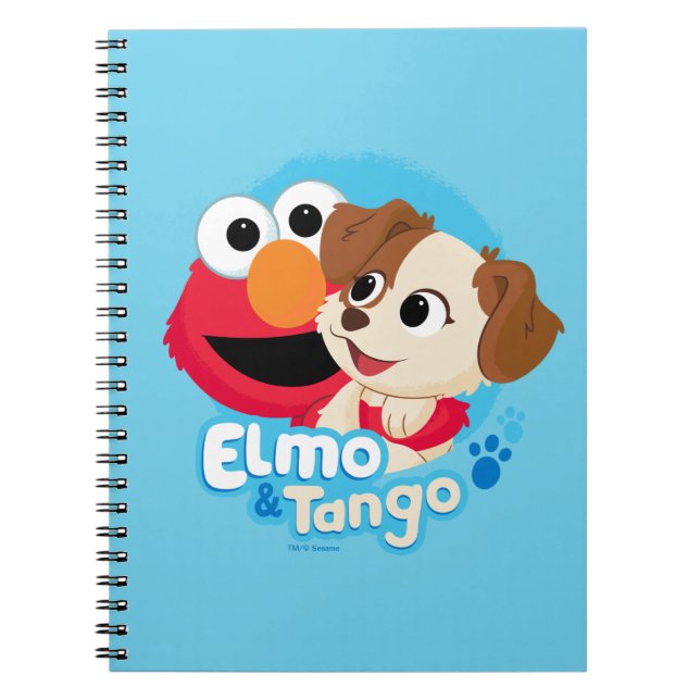 Carnet Sesame Street | Elmo & Tango Badge (Devant)