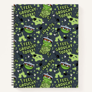 Carnet Sesame Street modèle de phrase d'Oscar le Grouch