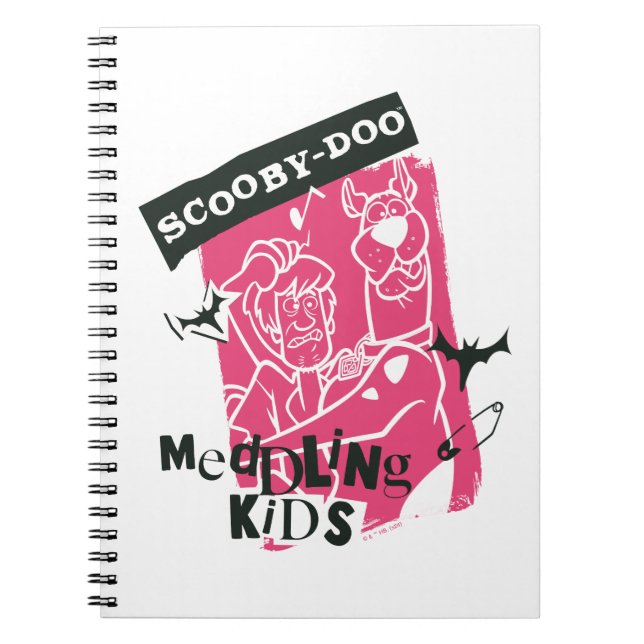 Carnet Shaggy and Scooby Doo Meddling Kids Punk Outline (Devant)