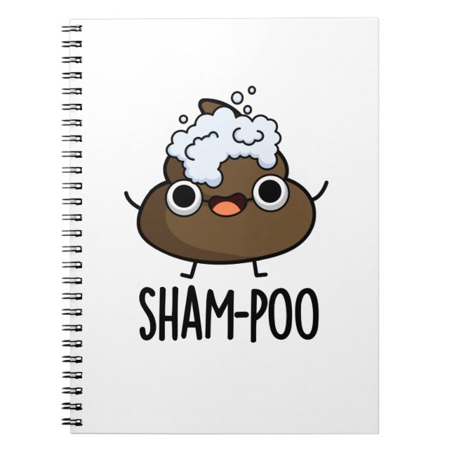 Carnet Sham-poo Caca Drôle Avec Des Bulles De Shampooing  (Devant)