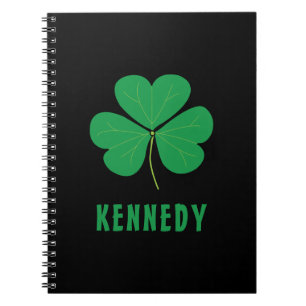 Carnet Shamrock Green Clover Irlande Celtic Irish Nom