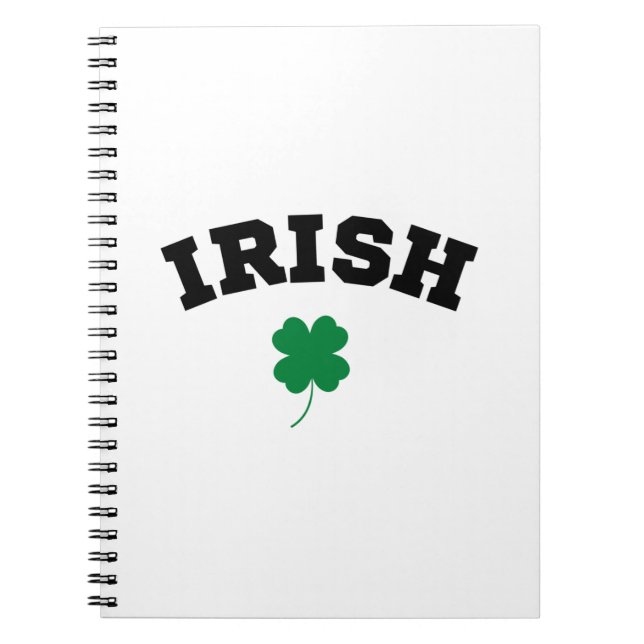 Carnet Shamrock irlandais St Patrick's (Devant)
