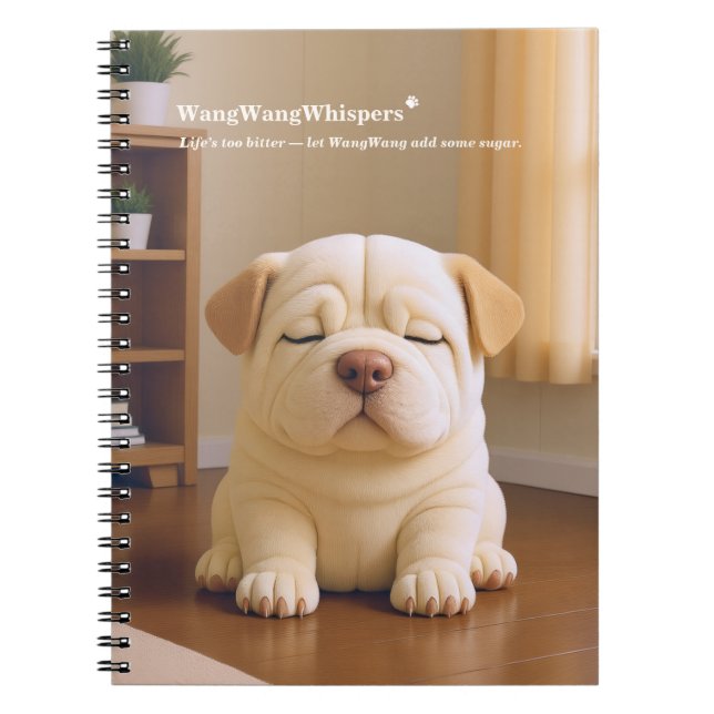 Carnet Shar Pei Puppy - Soft Serenity by WangWang (Devant)