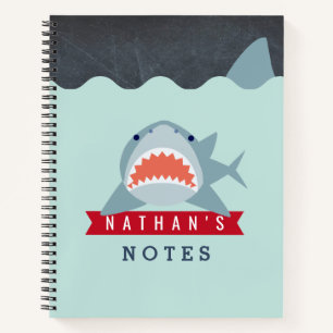 Carnet Shark Boy Navy Blue Under the Water