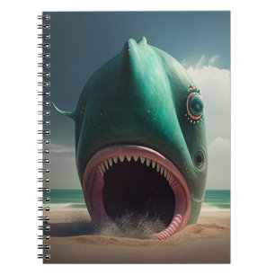 Carnet Shark sculpture on the beach
