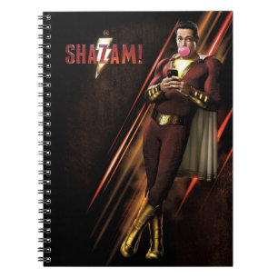 Carnet SHAZAM ! Shazam soufflant la bulle gomme