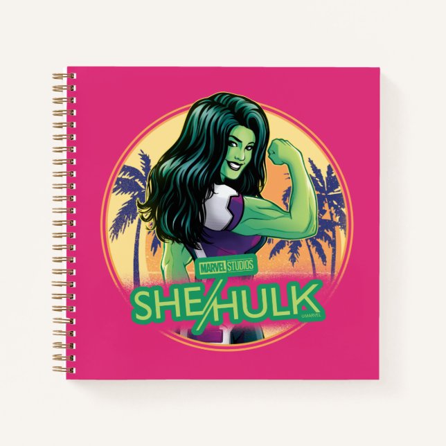 Carnet She-Hulk Retro Palm Tree Graphic (Devant)