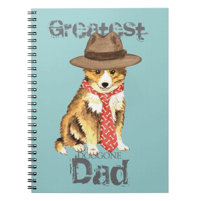 Carnet Sheltie papa (Devant)