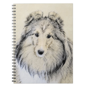 Carnet Shetland Sheepdog Painting - Cute Original Dog Art