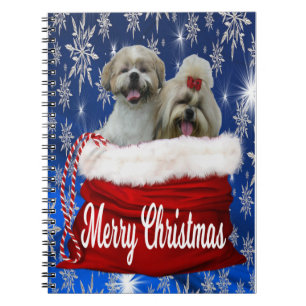 Carnet Shih tzu Christmas
