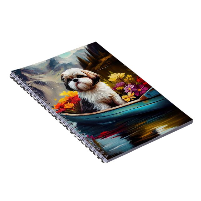 Carnet Shih Tzu sur une pagaie : Une aventure panoramique (Côté Droit)