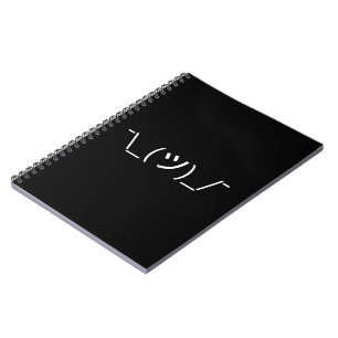 Carnet Shrug Emoticon —\_(ツ)_/ Afficher le Kaomoji japona