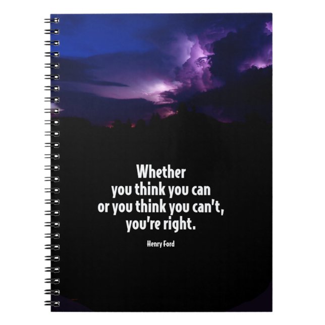 Carnet Si vous pensez vous pouvez de motivation citer (Devant)