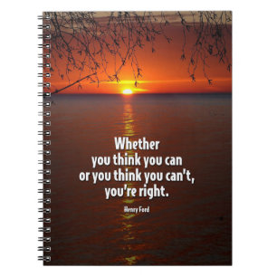 Carnet Si vous pensez vous pouvez de motivation citer