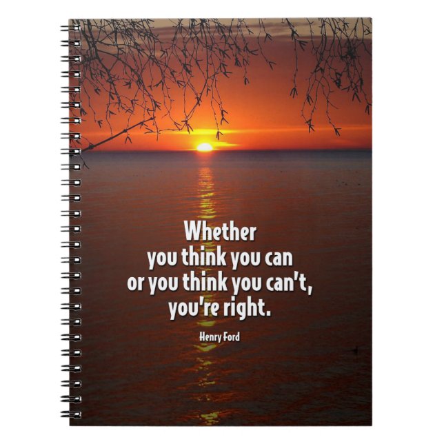 Carnet Si vous pensez vous pouvez de motivation citer (Devant)