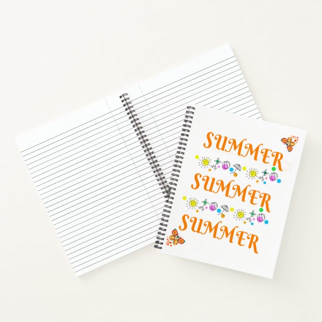 Carnet Sideways Summer Spiral Notebook (Intérieur)