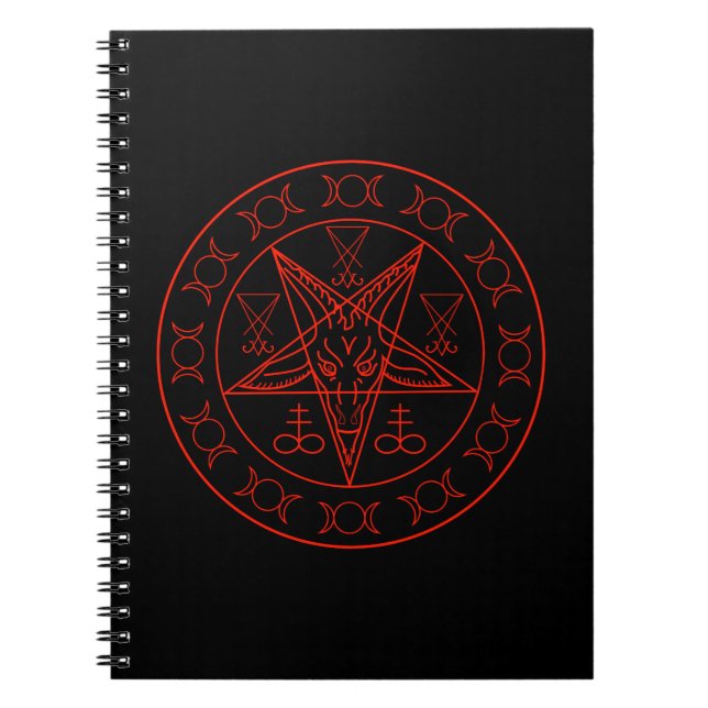 Carnet Sigil de lune triple de Baphomet et sigil de (Devant)