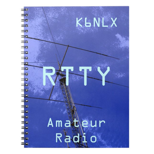 Carnet Signal d'appel radio amateur RTTY (Devant)