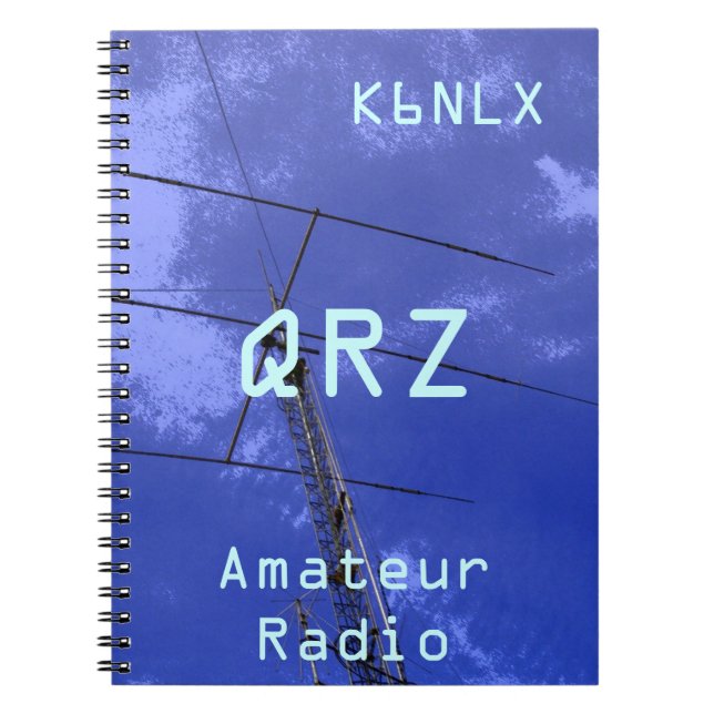 Carnet SIGNE D'APPEL Radio Amateur QRZ (Devant)