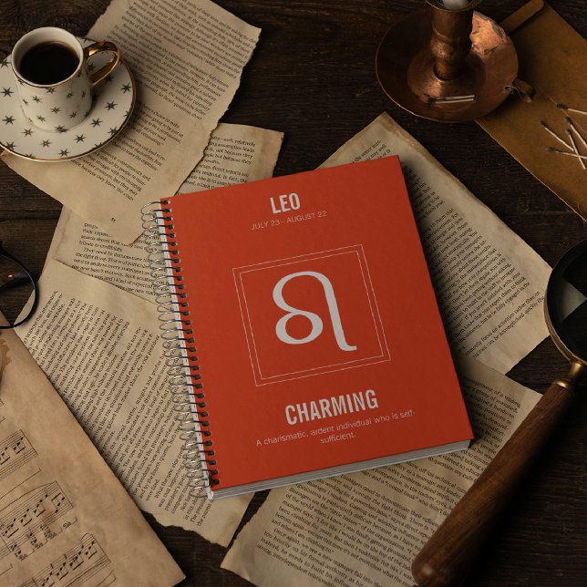 Carnet SIGNE D'Astrologie Léo (Créateur téléchargé)