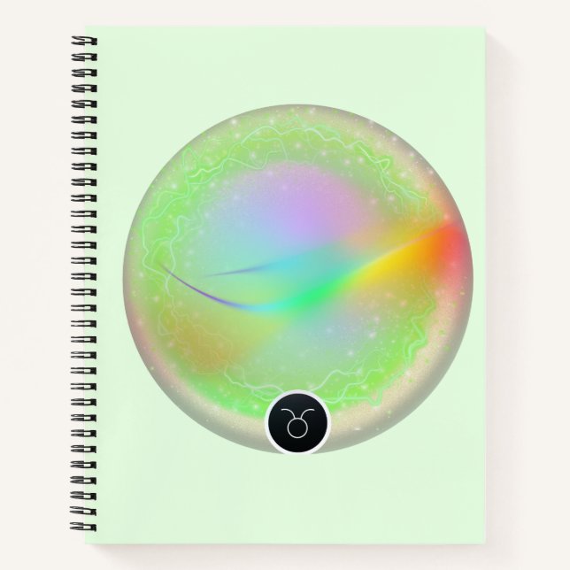 Carnet Signe moderne Zodiac Taurus Citation Élément Terre (Devant)