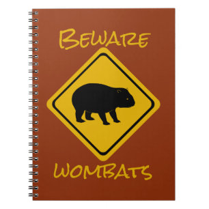 Carnet signe routier australien wombat