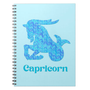 Carnet SIGNE Zodiaque pour Capricorne en Turquoise et Ble