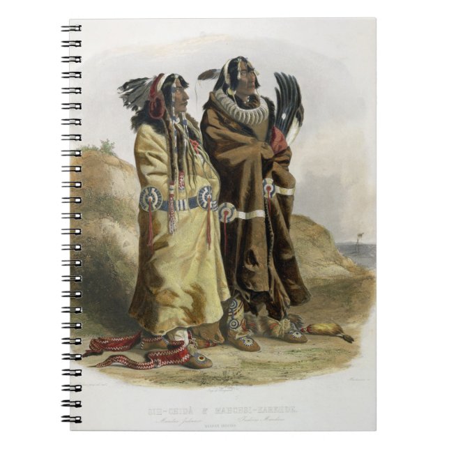 Carnet Sih-Chida et Mahchsi-Karehde, Indiens de Mandan, (Devant)