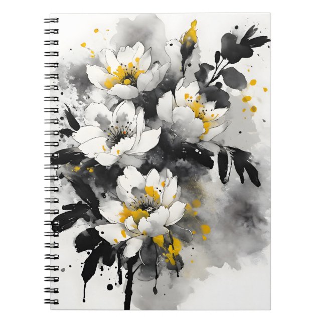 Carnet Silente tomentosa - Watercolor flowers (Devant)
