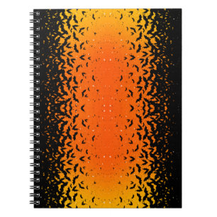 Carnet Silhouette Bats Vampire Dracula Halloween Motif