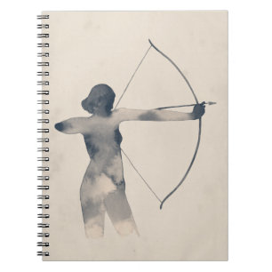 Carnet Silhouette d'aquarelle d'archère