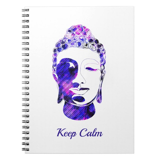 Carnet Silhouette de bouddha de motivation dessinée à la  (Devant)
