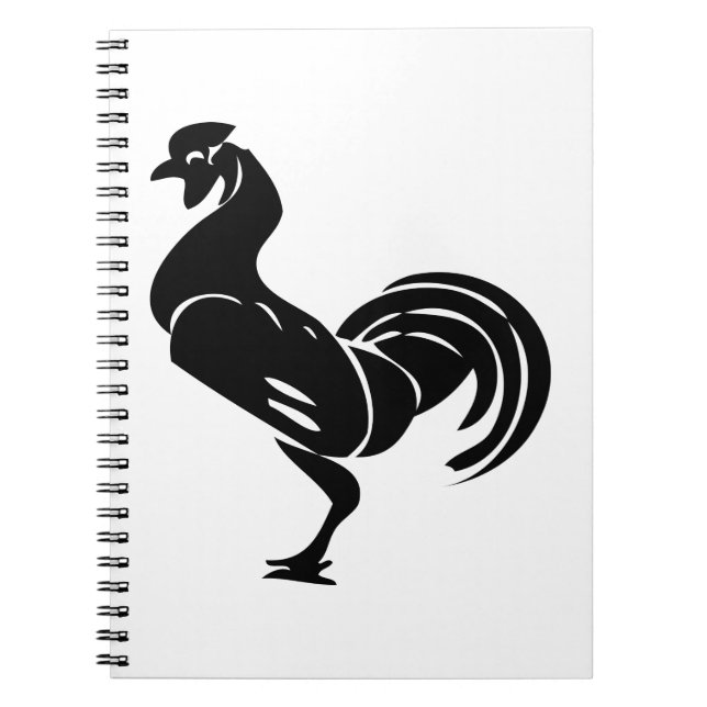 Carnet Silhouette de coq (Devant)