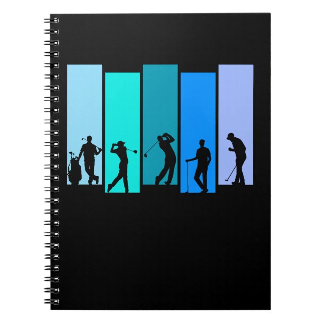 Carnet Silhouette de golfeur (Devant)
