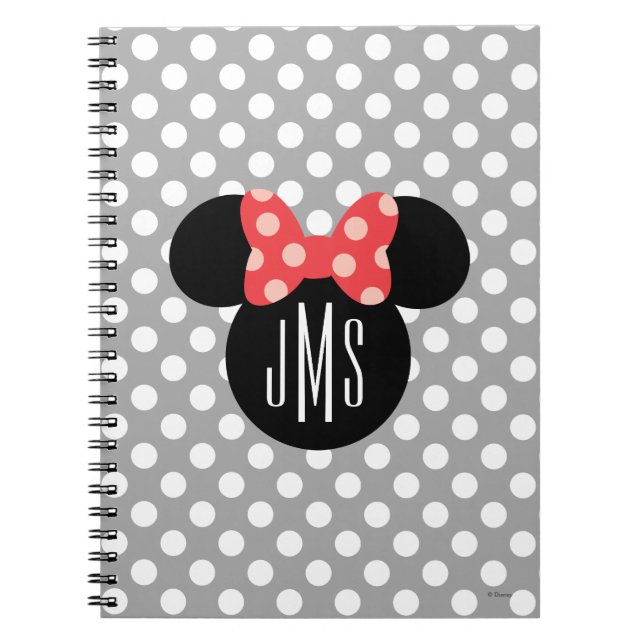 Carnet Silhouette de tête de point Minnie Polka personnal (Devant)