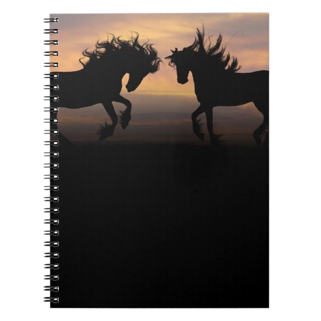 Carnet Silhouette des chevaux sauvages (Devant)