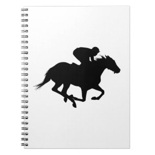 Carnet Silhouette du cheval de course