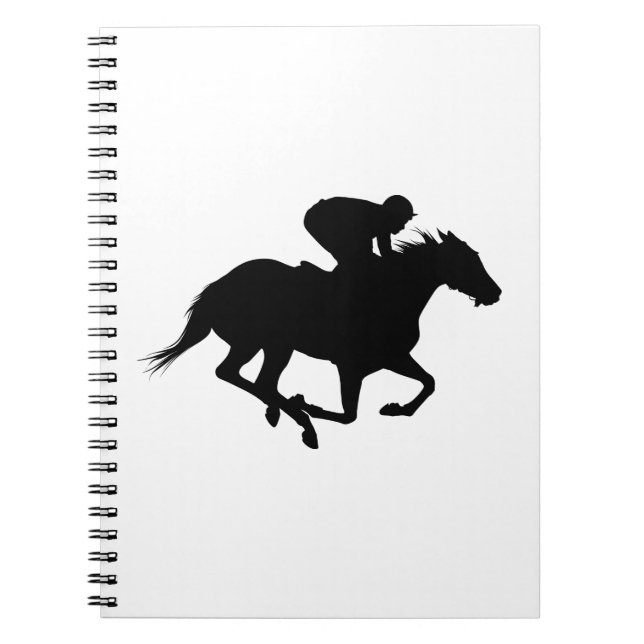 Carnet Silhouette du cheval de course (Devant)