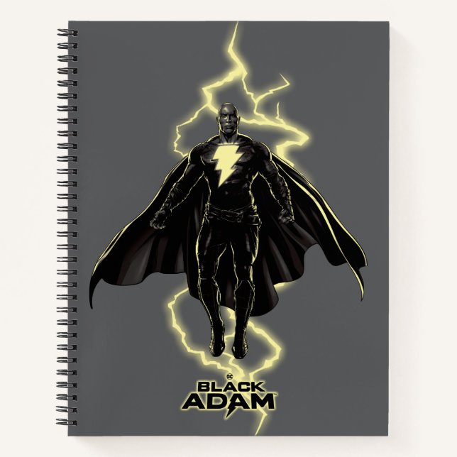 Carnet Silhouette noire Adam Lightning (Devant)