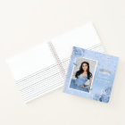 Silver Light Baby Blue Roses Quinceanera Invité