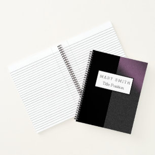 Carnet Silver rose noir tendance