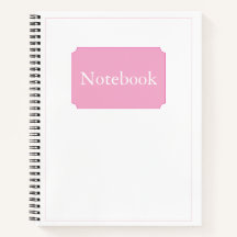 Simple Élégant Minimaliste Blanc Rose Chic Spiral