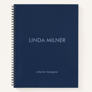 Carnet Simple entreprise bleue